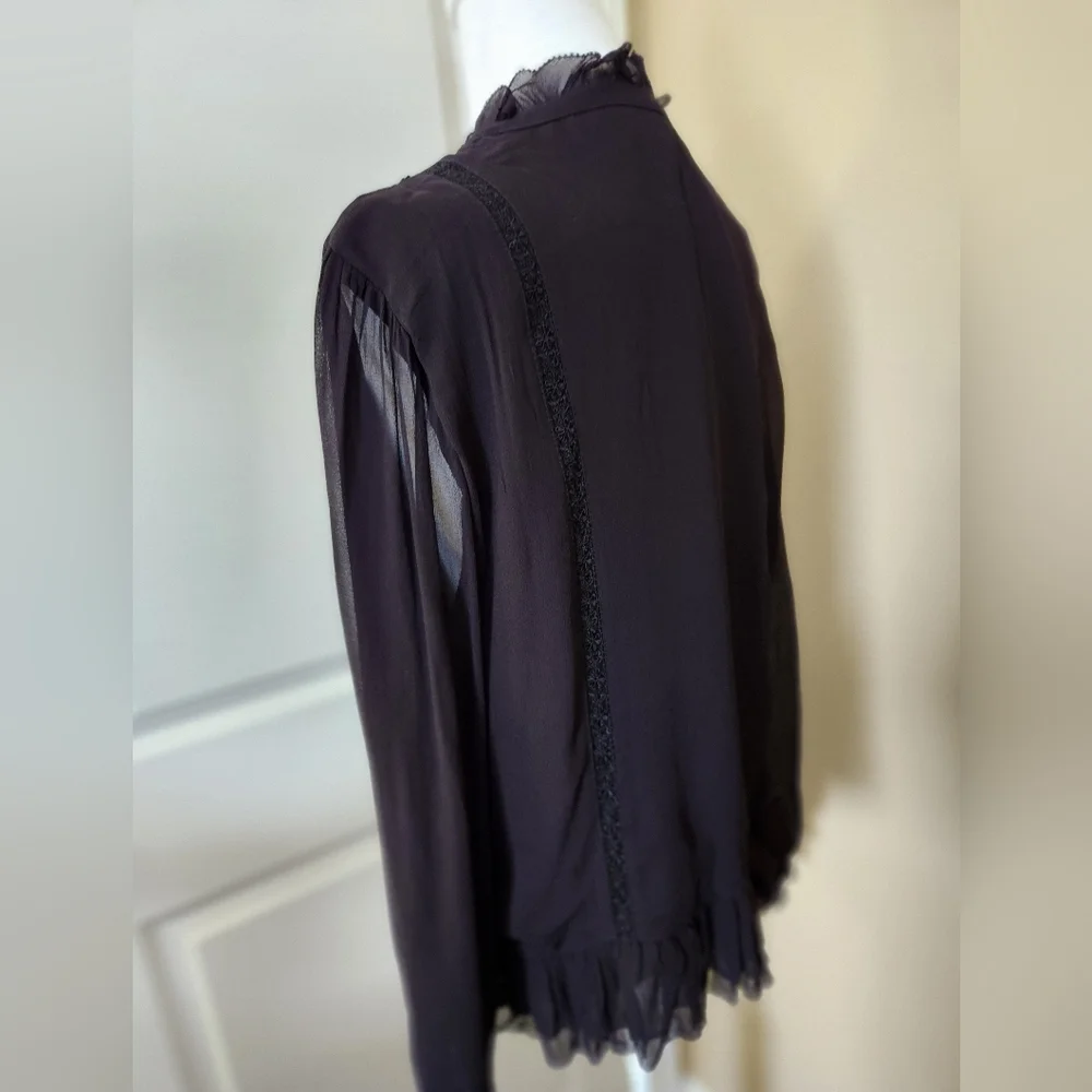 NEW NWT Laia Anthropologie Black Top Size XL - Picture 3 of 9